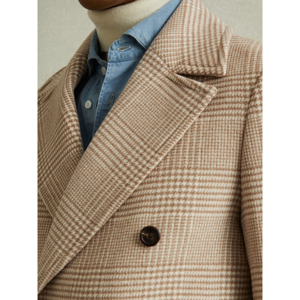 REISS BERGAMO Wool Blend Double Breasted Peacoat